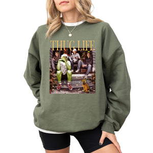 Christmas Sweatshirt, Christmas Shirt, Thug Life Christmas Sweatshirt, Christmas Movies sweater, Christmas Ugly Sweater Multicolor