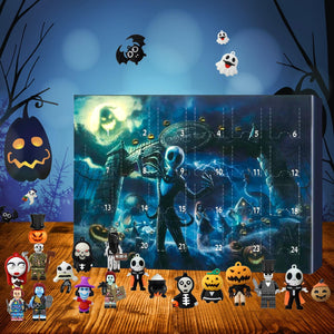 Halloween Advent Calendar 2025, Horror Movie Figures Advent Calendar, Horror Atmosphere Ghost Countdown Calendar with 24Pcs Halloween Dolls,Toy Blind Box Collectible Gift (D)