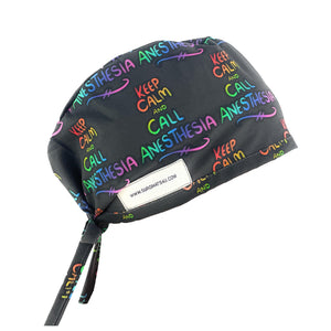 Unisex Scrub Cap – Rainbow Logo/Call Anesthesia - Dr. Hats, Nurses Hats.