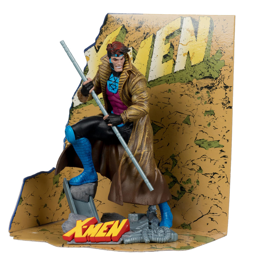 McFarlane Toys- Marvel Gambit 1:10th Scale Collectible with Scene (X-Men #1)
