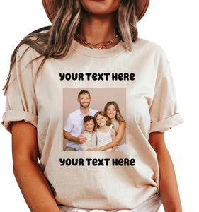 Your Photo T Shirt, Custom Photo Shirt, Your Image Here Shirt, Custom Image tees, Custom T-Shirt, Personalized Gift Ideas Multicolor