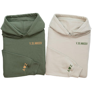 Embroidery Sweatshirt,Custom Sweatshirt, Couple Hoodies,Personalized Embroidery Shirt,Valentines Day Gift, Matching Crewneck Multi