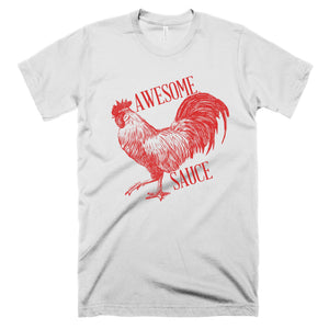 Awesome Sauce T-Shirt As Seen Worn by Ben Afflek Funny Chicken Shirt Rooster Graphic Tee