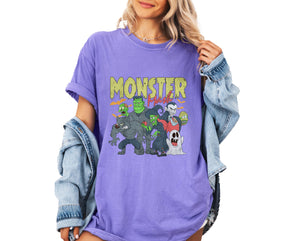 Retro Halloween Comfort Colors Shirt, Vintage Ghost Halloween Shirt, Halloween Aesthetic, Monster Mash T- Shirt, Fall Tee, Monster Tee