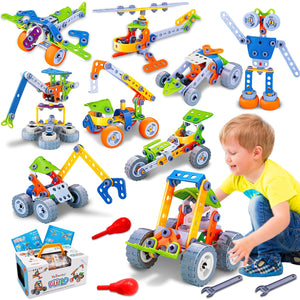 10 in 1 STEM Toys for 4 5 6 7 8+ Year Old Boy Girl Birthday Gifts Building Toys for Kids Ages 4-8 5-7 6-8 Educational Learning Stem Activities for Boys 3-5 4-6 8-10 Creative Games Christmas Idea Gift