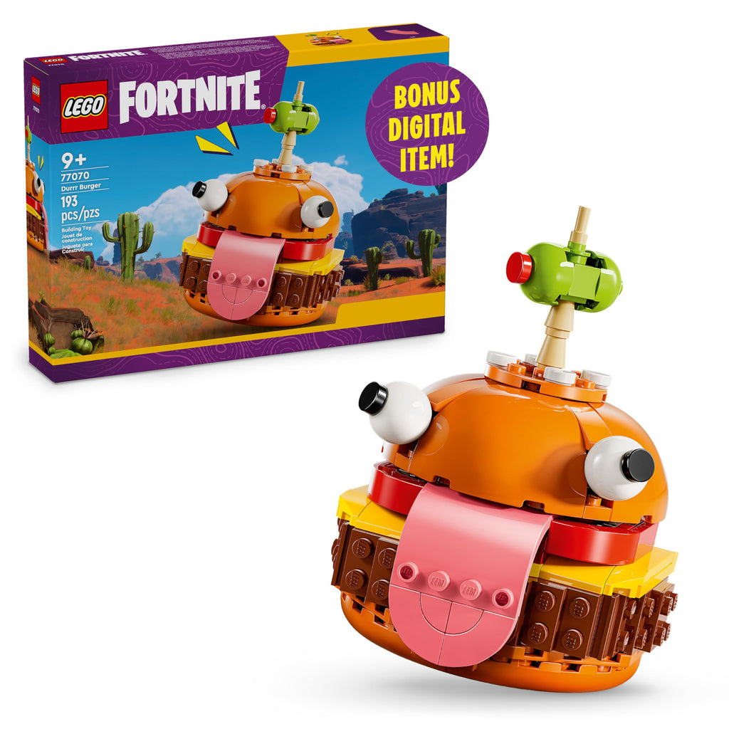 LEGO Fortnite Durrr Burger Building Set - Kids Toy for Gamers, Ages 9+ - Display Model, Collectible Fortnite Toy - Gift for Boys & Girls - 77070