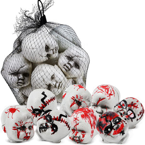 Hiboom 12 Pcs Creepy Doll Halloween Baby Doll Head with Scary Plastic Toy for Halloween DIY Home Party Supplies Decorations (Classic)