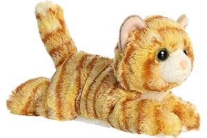 Aurora® Adorable Mini Flopsie™ Ginger Cat™ Stuffed Animal - Playful Ease - Timeless Companions - Orange 8 Inches