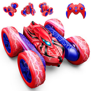 Remote Control Car,RC Cars for 4 5 6 7 8 9 10 11 12 Year Old Boy Double Sided 360°Flip 4WD Rechargeable Drift RC Race Car Boys Toys Birthday Gifts Christmas Basket Stuffers for Kids Age 4-12