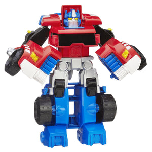 Transformers Playskool Heroes Rescue Bots Optimus Prime, 4.5-Inch Action Figure, Kids Converting Robot Toy, Ages 3+