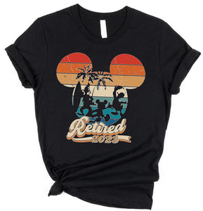 Retired Disneyland-Inspired Shirt | Vintage Design | Nostalgic Fan Apparel Black