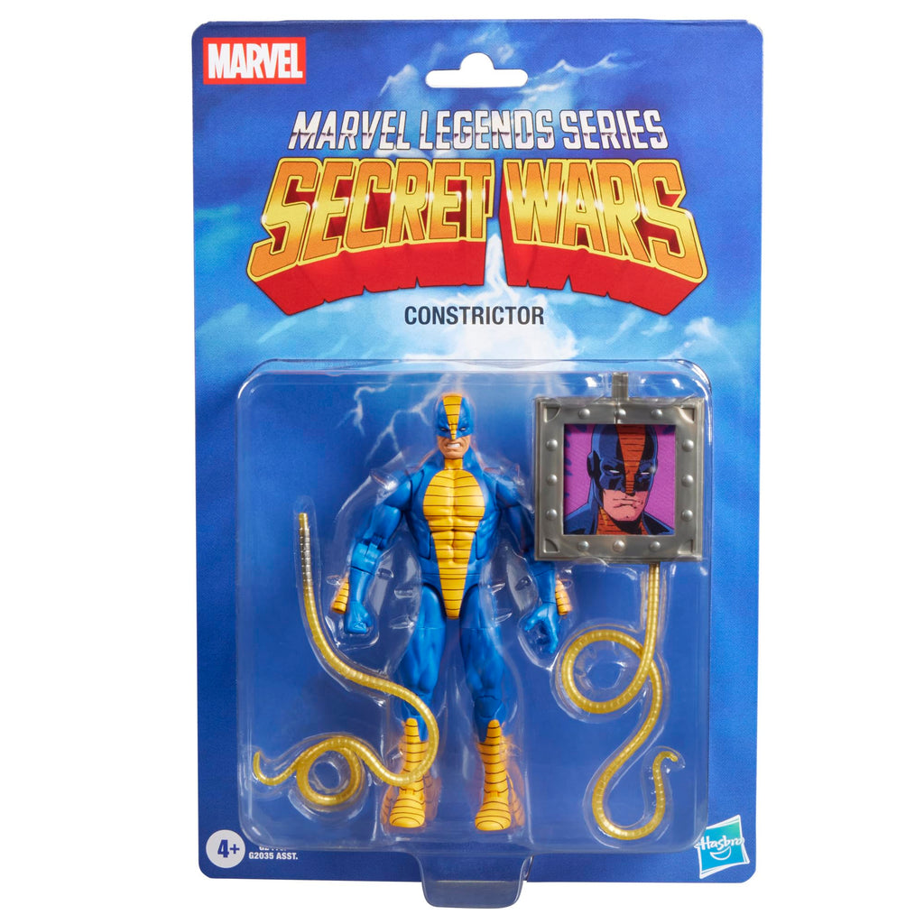 Marvel Legends Series Secret Wars Constrictor, Retro Comics Collectible 6 Inch Action Figure with Lenticular Shield