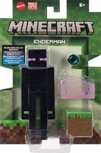 Mattel Minecraft Action Figures & Accessories Set, 3.25-inch Scale Collectible Toys with Pixelated Design (Characters May Vary)