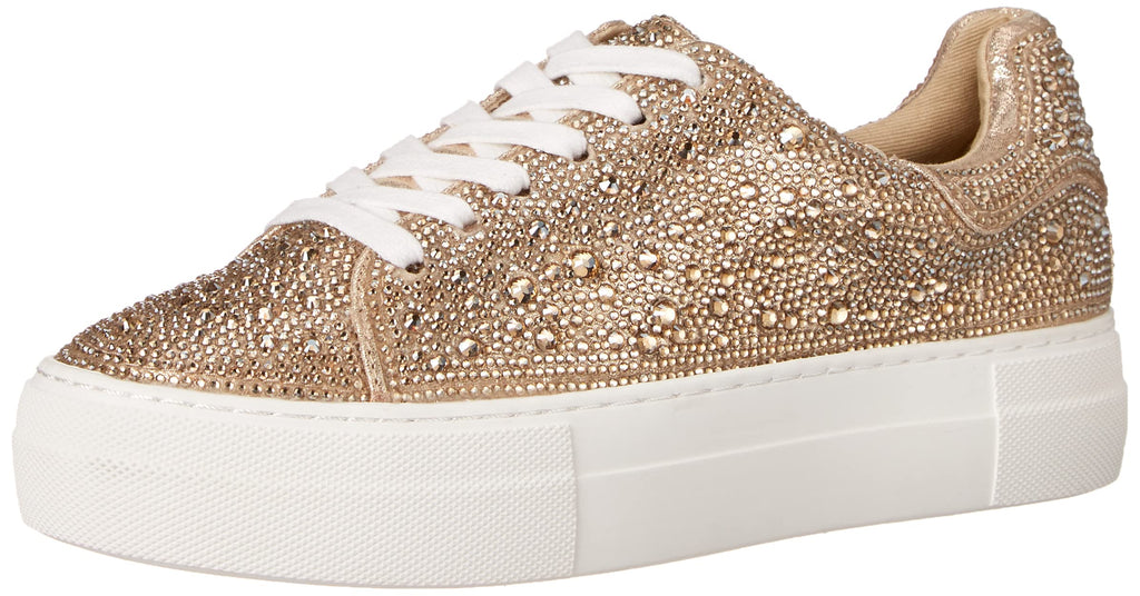 Betsey Johnson Women's Sidny Sneaker, Light Gold, 11
