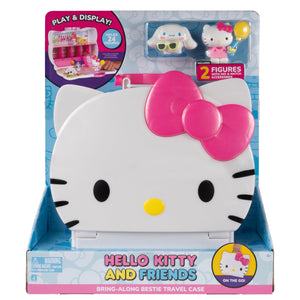 Hello Kitty® and Friends Bring-Along Bestie Travel Case - Play & Display Toy with 2 Figures, Storage, & 3 Play Areas with Accessories - Ages 6+
