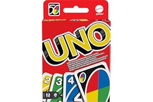 UNO - Classic Colour & Number Matching Card Game - 112 Cards - Customizable & Erasable Wild - Special Action Cards Included - Gift for Kids 7+, W2087