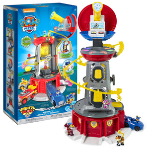 Paw Patrol, Mighty Lookout Tower with 4 Exclusive Bonus Action Figures, Toy Car, Lights and Sounds , Kids Toys for Ages 3 and up