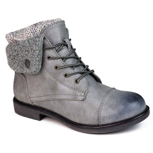 CLIFFS BY WHITE MOUNTAIN Women's Duena Hiking Style Boot, Lt Grey/Burnished/Fab/Fleece, 7 W