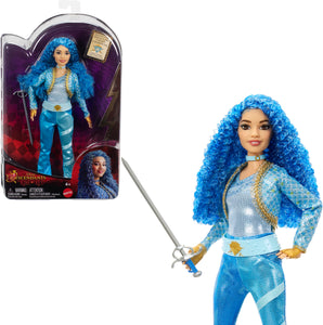 Mattel Disney Descendants: The Rise of Red Fashion Doll & Accessory, Princess Chloe Charming, Daughter of Cinderella with Movie-Inspired Clothes & Sword