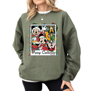 Mickey and Friends Christmas sweatshirt, Christmas Mickey and Friends shirt, Christmas shirt, Merry Christmas sweatshirt - Mickey Minnie Sweatshirt for woman Multicolor