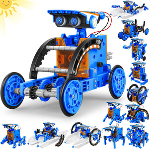 STEM 13-in-1 Education Solar Power Robots Toys for Boys Age 8+ , Educational Toy DIY Science Kits for Kids, Building Experiment Robotics Set Birthday Gifts for 8+ years old boys and girls .