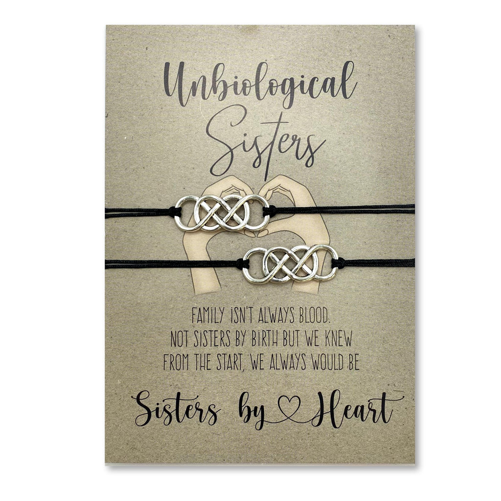 Unbiological sister bracelet, Soul sister bracelet, Big Little sorority, Best friend, Matching jewelry, Friendship bracelet, BFF gifts, Best Friend infinity bracelets