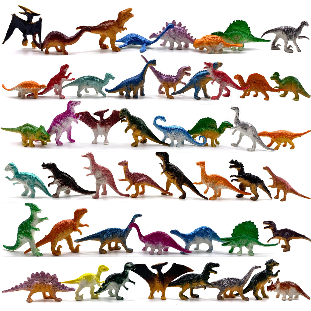 48 Piece Dinosaur Toys,Plastic Dinosaurs Toys for Kids 3-5,5-7,8-12,Small Dinosaur Figures,Realistic Dino Toy Learning Party Favors,Christmas Easter Eggs Filler Gifts for Boys Girl