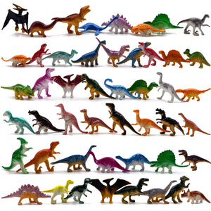 48 Piece Dinosaur Toys,Plastic Dinosaurs Toys for Kids 3-5,5-7,8-12,Small Dinosaur Figures,Realistic Dino Toy Learning Party Favors,Christmas Easter Eggs Filler Gifts for Boys Girl