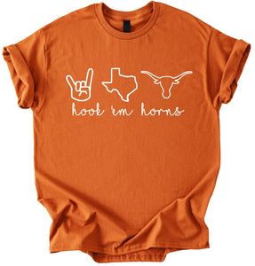 Hook Em Horns shirt, Texas Shirt, Texas Sweatshirt Multicolor