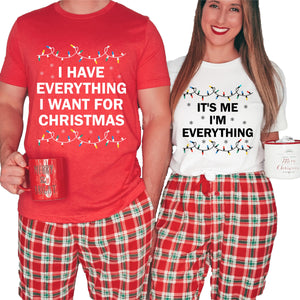 I Have Everything I Want for Christmas Shirt, It's Me I'm Everything Shirt, Funny Couples Christmas Shirt, Matching Christmas Shirts for Couple, Christmas Couple Shirts, Xmas Party Couples Tee