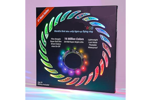 TOSY Flying Ring RGB packaging with colorful design on a white background