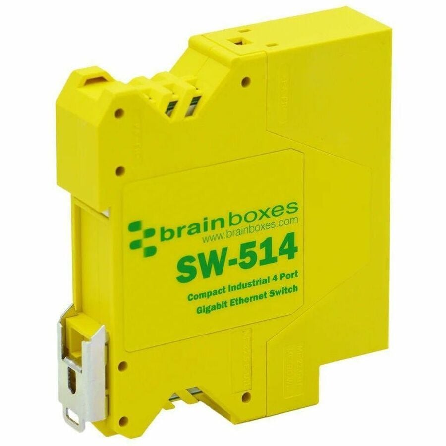 SW-505 - Brainboxes 5-Ports 10/100BASE-T Ethernet DIN Rail-mountable Industrial Switch