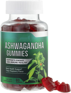 Ashwagandha Gummies 30:1 Extract from 3000mg - Vegan, Plant Based, Non-GMO, Gluten-Free & Gelatin Free, Ashwagandha Supplement for Women & Men, Natural Calm, Relaxation, & Immune Support, 60 Gummies