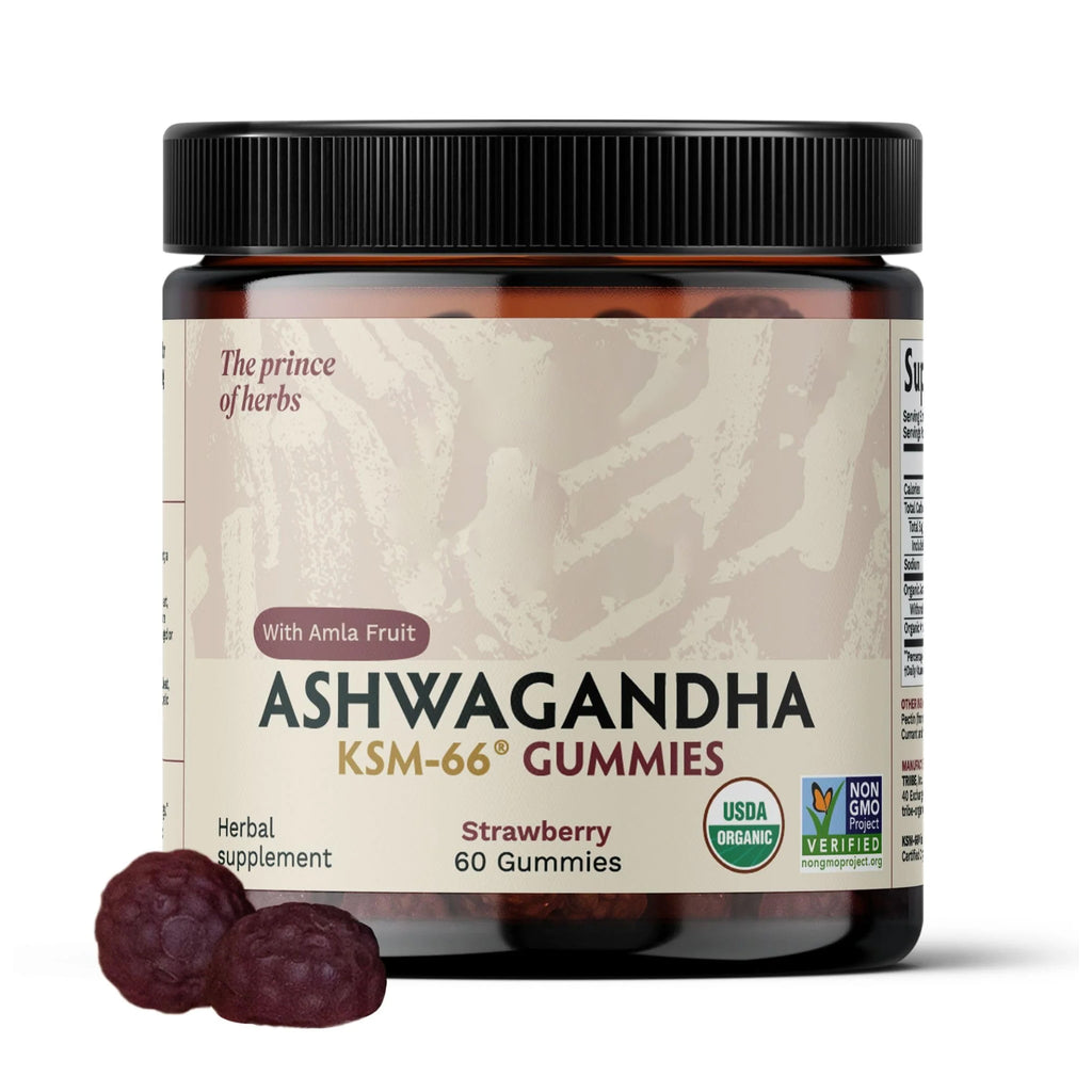 Ashwagandha KSM-66 Gummies for Adults - Pure Organic Root Extract Ayurvedic Supplement Gummy for Men & Women, Focus Mood Support Increase Energy Strength 600mg of Natural KSM66 for Superior Absorption