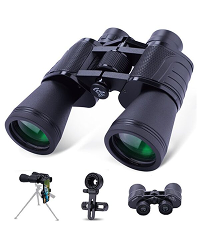 Bebang 10X50 Binoculars For Adults, Compact Binoculars With Low Light Vision