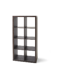 Better Homes & Gardens 8-Cube Storage Organizer, Tobacco Oak