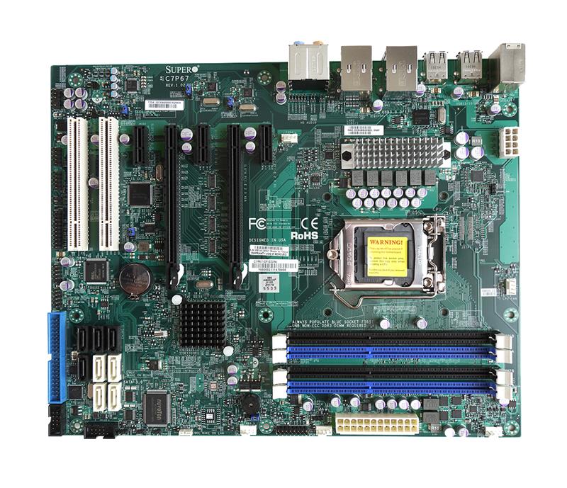 C7P67-O - SuperMicro LGA1155/ Intel P67/ DDR3/ SATA3/USB 3.0/ A/2GbE/ ATX Motherboard