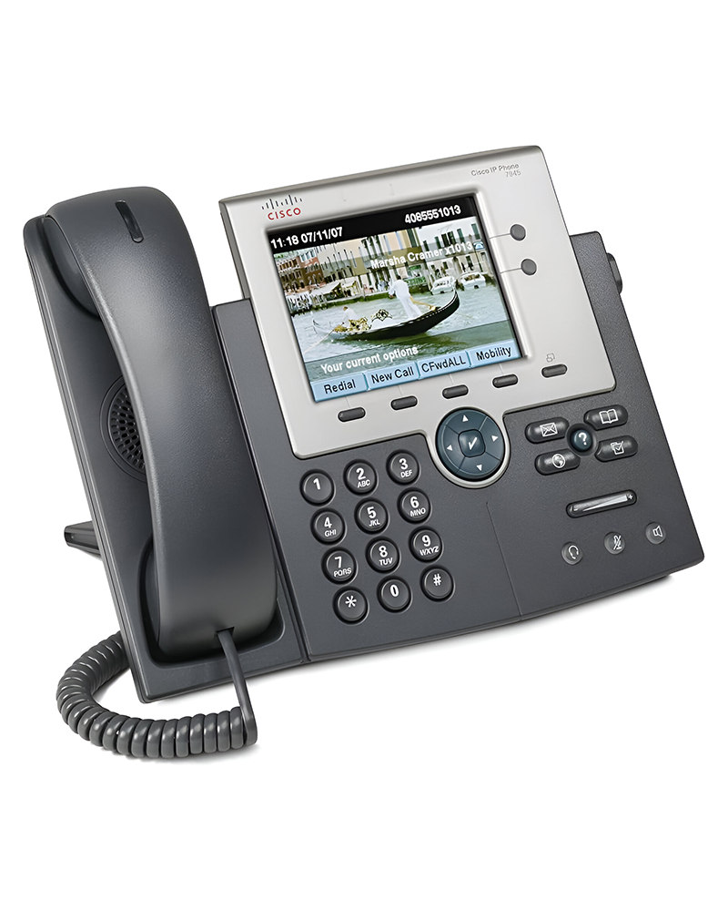 CP-7945G-RF|Cisco 7945G 2-Lines Dual-Port Ethernet 5-inch Color LCD Unified IP Phone