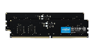 CT2K32G48C40U5 - Crucial 64GB (2x 32GB) 4800MHz DDR5 PC5-38400 Non-ECC CL40 288-Pin DIMM 1.1V Memory Module
