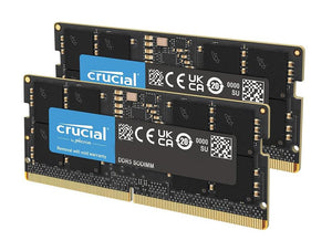 CT2K8G52C42S5 - Crucial 16GB (2x 8GB) 5200MHz DDR5 PC5-41600 ECC Unbuffered CL42 262-Pin SoDimm 1.1V Memory Module