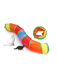 Carkira Cat Toy With Ball, Interactive Peek-A-Boo Colorful S Tunnel For Indoor Cats