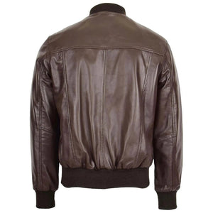 Beazley MA1 Brown Leather Bomber Jacket