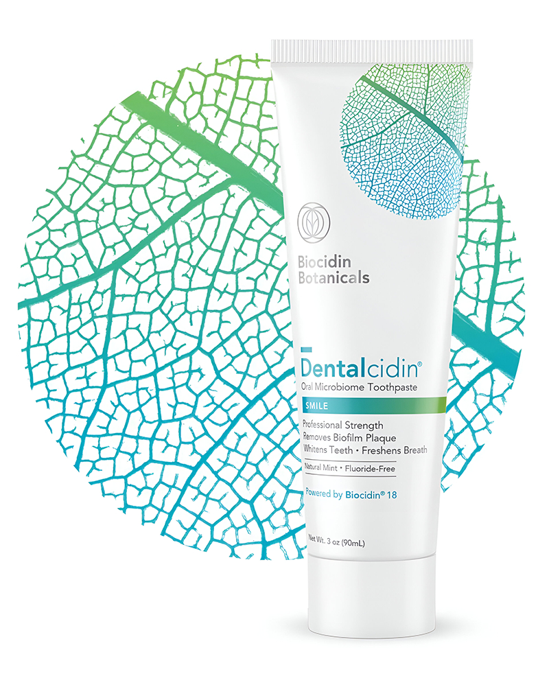Dentalcidin Toothpaste with Biocidin – Gently Whitening Toothpaste – Assists in Removing Biofilms & Plaque to Help Maintain Teeth & Gum Health – Fluoride Free Toothpaste for Kids & Adults (3 oz)