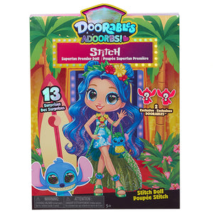 Disney Doorables ADOORBS Deluxe Stitch Superfan Doll, 2 Exclusive Figures, Movie Premiere, UNbox 10 Mini Accessories, Toy Gift for Collectors, Fans, Tweens, Girls & Kids 5 and Up by Just Play