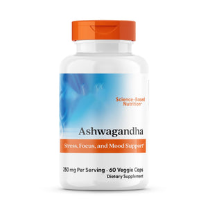 Doctor's Best Ashwagandha with Sensoril, Ayurvedic Herb, Standardized Withania somnifera Extract, Clinically Proven to Support Mental Focus, Cardiovascular Health & Healthy Energy, 125mg, 60 Count