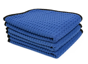 THE RAG COMPANY Dry Me A River Waffle-Weave Drying Towel – Maximum Absorption, Zero Scratches (3 Pack) 16x24