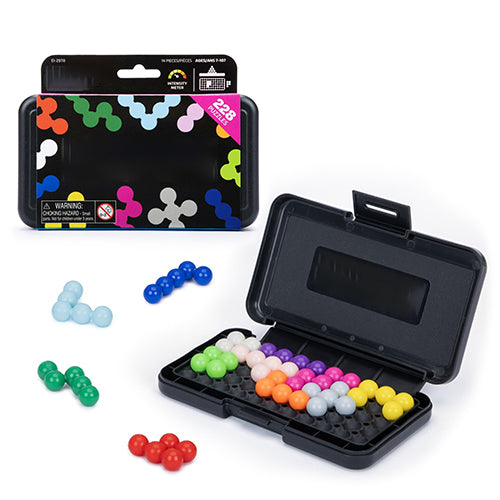 Educational Insights Kanoodle - Original 3D Brain Teaser Puzzle, Single Player Mind Challenge Toys, Handheld Travel Games, Challenging Logic Puzzles and Gifts for Kids, Teens & Adults Ages 7+