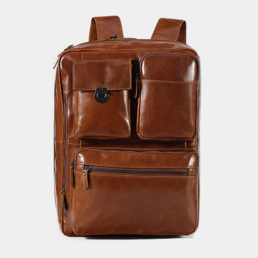 The Convertible Leather Backpack