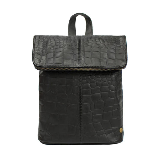 The Black Soho Leather Backpack