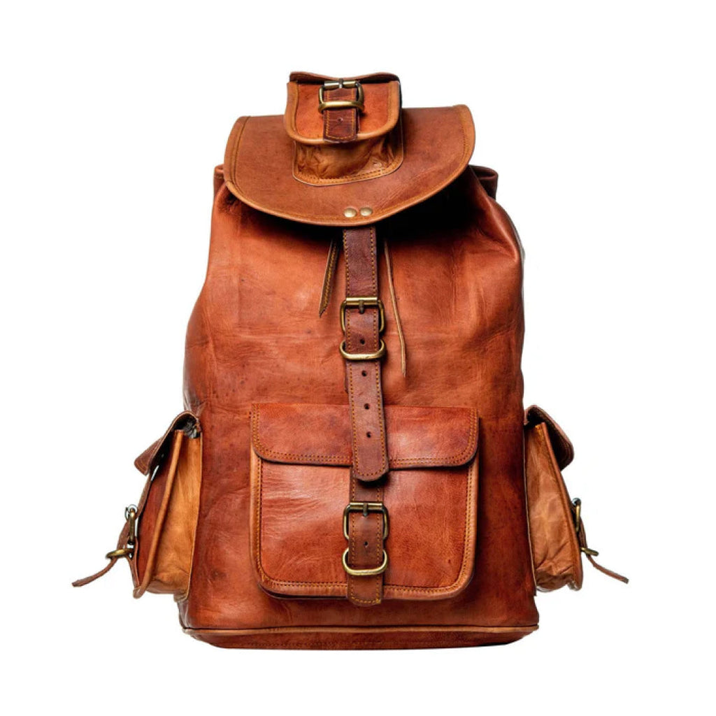 The Alvarado Tanned Leather Backpack